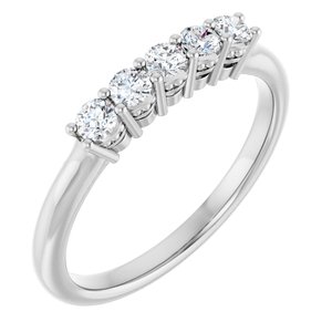 Eternity And Anniversary Bands | Five-Stone Anniversary Band